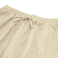 Pantalones rectos con cordones de algodón y lino para hombre, de estilo playero, finos y con cordón, para el tiempo libre, para las cuatro estaciones. - details 19