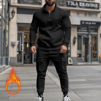 Conjunto Deportivo Casual Para Hombres Verano Otoño Invierno Con Cierre De Cremallera Y Veludo Tejido De Poliéster Talla S a XXXL - details 39