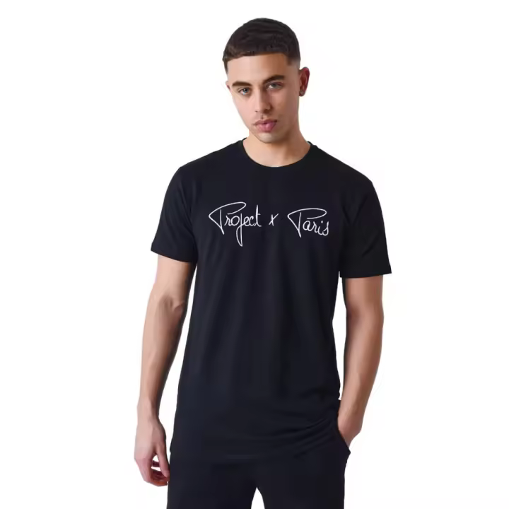 Camiseta Project X Paris Essentials Basica Negro T Shirt 1910076-Bkw - 1