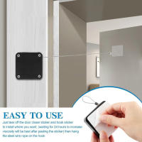 Cerrador De Puertas Automático Sensor Sin Perforar Ajustable Soporte De Superficie Para Mejoras Del Hogar Que Cierra Automáticamente Las Puertas Material De Acero Inoxidable - details 7