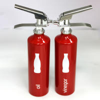 Set x 2 Botellas Dispensadores tipo Extintor Coca-Cola 18cm  (Aceite y Vinagre) - SpazioLuzio - details 2