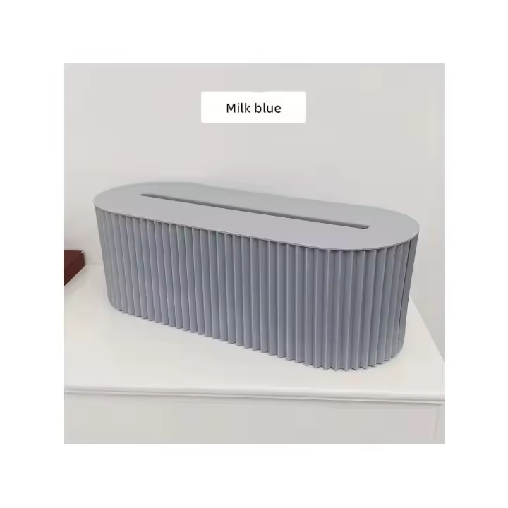 Caja de almacenamiento de cables con tapa para oficina, organizador de cables de alta capacidad, caja de gestión de cables de escritorio que ahorra espacio, 1 ud. - 1