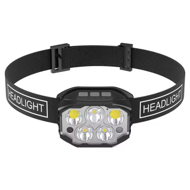 Linterna Frontal LED Recargable 1200 Lumen Con Sensor De Movimiento Impermeable Para Camping Al Aire Libre Pesca 360° Ángulo De Haz - 1