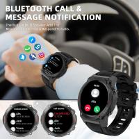 Reloj inteligente militar para hombres, pantalla AMOLED de 1,43", responde llamadas telefónicas, rastreador de actividad física con frecuencia cardíaca, oxígeno en sangre, rastreador de sueño, reloj inteligente resistente para iPhone y Android - details 3