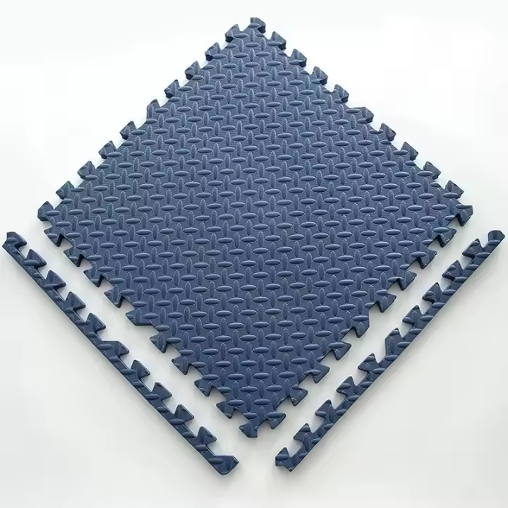 Alfombra De Gimnasio Deportiva Antideslizante EVA 30x30cm Espesor Aumentado Para Yoga Y Ejercicio En Casa Tapete De Suelo Grano De Hoja Protección - 1