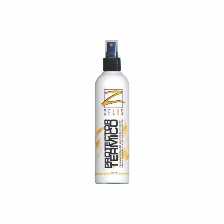 Zelos Protector Térmico Para Cabello - 250 ml - Spray protector del calor de plancha, tenacilla y secador - Evita el Encrespamiento y previene daños - 1