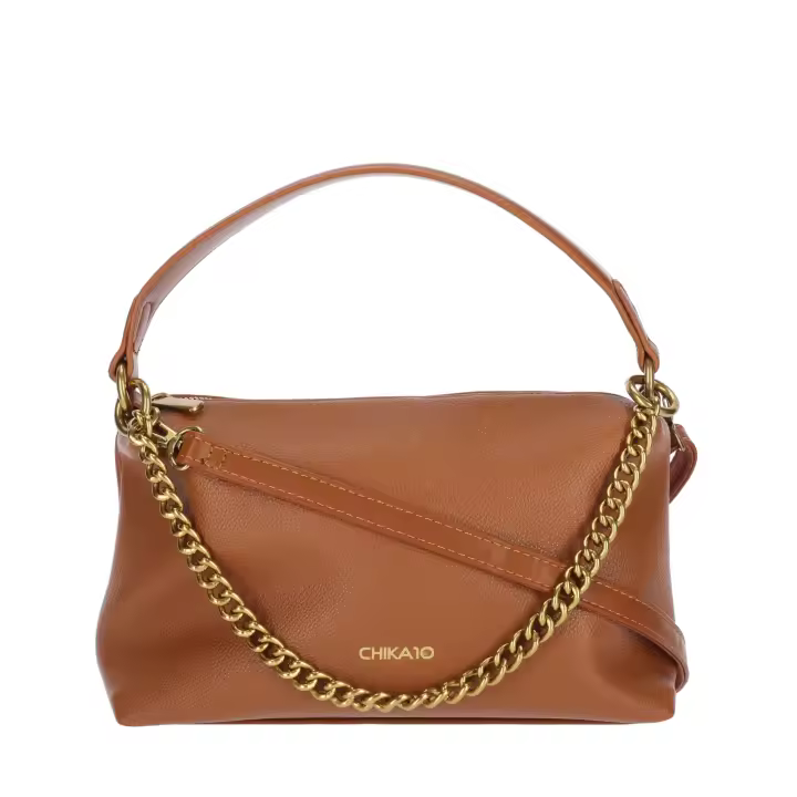Bolso Chika10 Piel Vegana con Cadena de Adorno, con Cremallera - 1