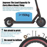 2 Piezas Neumático sólido de 8.5 pulgadas para Patinete Electrico Rueda de 8,5 Pulgadas, Rueda de Repuesto Antipinchazo, Neumáticos de Reemplazo delantero/trasero Compatible con Xiaomi M365 y PRO, Ducati, Lexgo, Vivobike,  (Rojo) - details 4