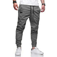 Nuevos Pantalones De Cargo Para Hombre Estilo Casual Color Sólido Talla Grande Joggers Tejidos Pantalones Rectos Para Deporte Y Ropa Casual - details 12
