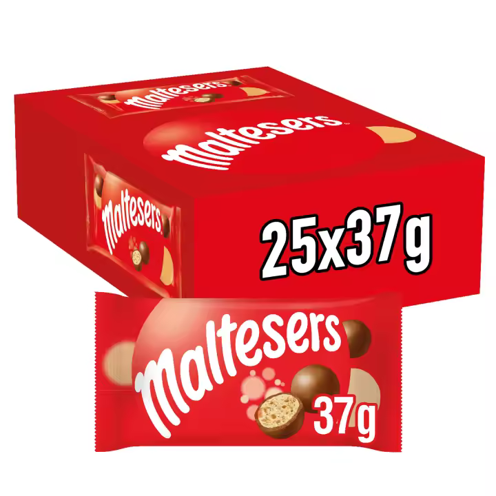 Maltesers Bolitas de Chocolate con Leche Malteada 37g x 25 - 1