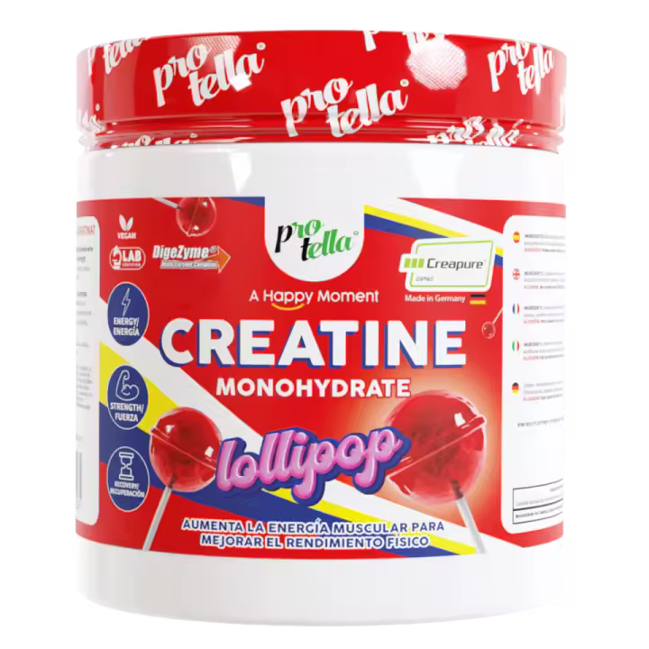 CREATINA CREAPURE (600G) LOLLIPOP - Protella  Calidad máxima  100% creapure  Creatine monohydrate - 1