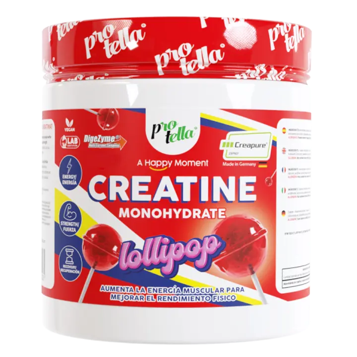 CREATINA CREAPURE (600G) LOLLIPOP - Protella  Calidad máxima  100% creapure  Creatine monohydrate - 1