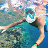 Máscara de Snorkel Completa con Montaje de Cámara Vista Panorámica de 180 Grados - details 16