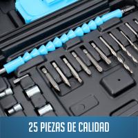 TALADRO PERCUTOR 21V 1.5AH 25PIEZAS FERRESTOCK - details 2