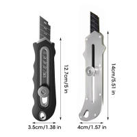 Cuchillo De Uso Industrial Duradero Cuchilla De Acero De Carbono Alta Cortadora De Papel De Acero Inoxidable Para Oficina Arte Estudiantes - details 0