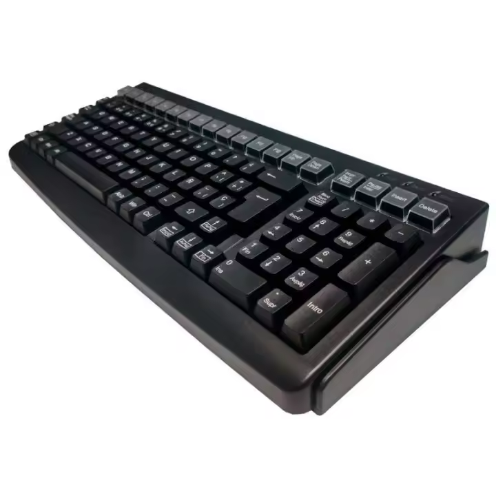 Teclado Pos Reducido Mustek MKB-800M Con Banda Magnética/ Negro - 1