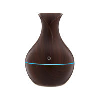 Humidificador De Mesa Silencioso USB Con Luz De Ambiente Y Aromaterapia Estilo Madera Vaso Decorativo Para Dormitorio Y Oficina 130ml - details 4