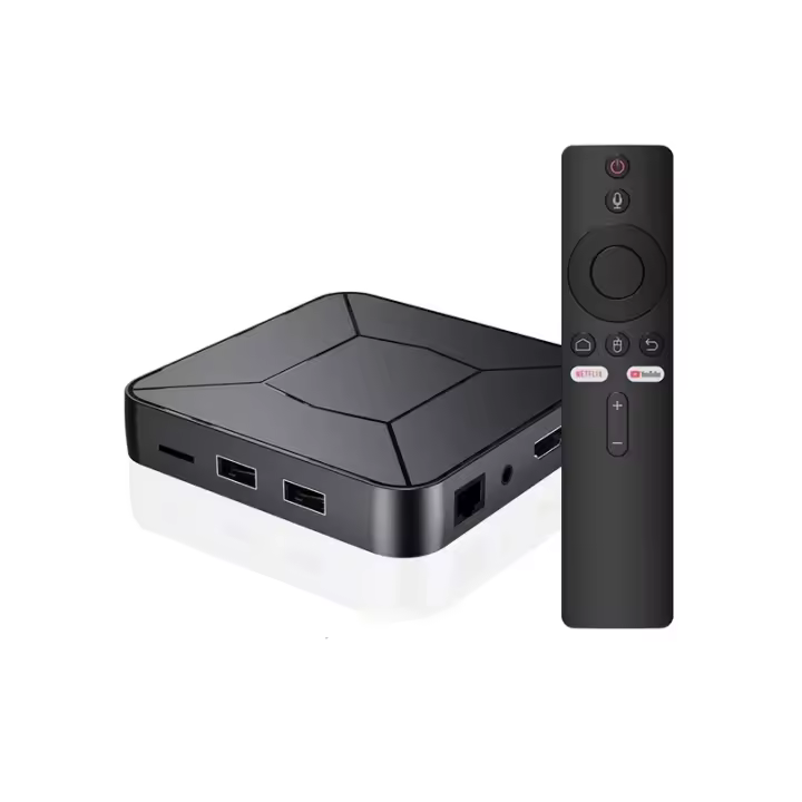 Caja de TV 4K Android 13, 12, WiFi Dual, compatible con reproductor multimedia 4K, caja de TV inteligente, decodificadores de voz para Google, YouTube y Netflix - 1