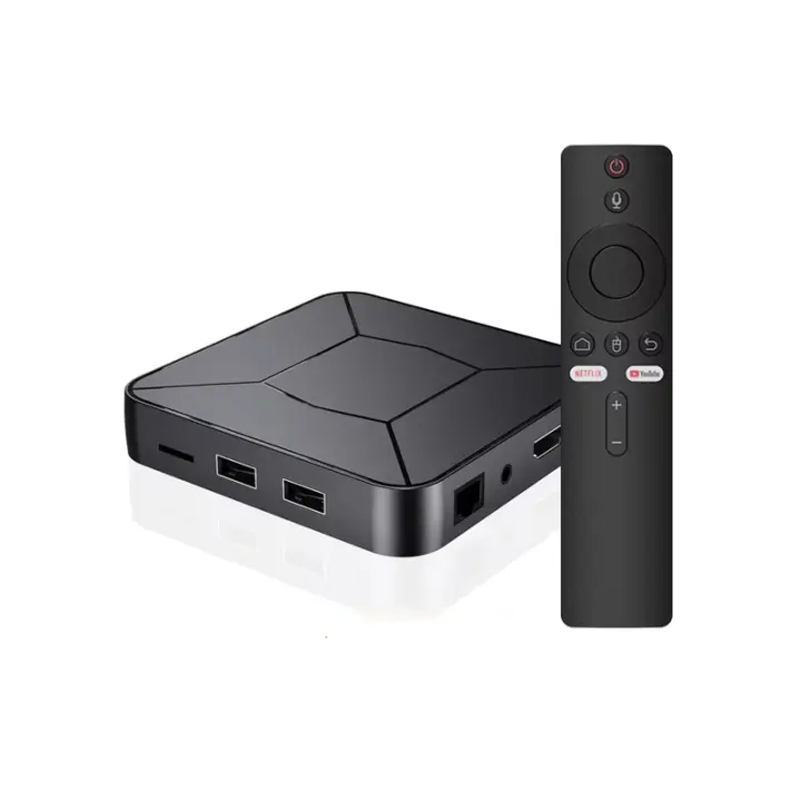 Caja de TV 4K Android 13, 12, WiFi Dual, compatible con reproductor multimedia 4K, caja de TV inteligente, decodificadores de voz para Google, YouTube y Netflix - 1