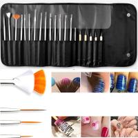 Juego De 20 Pinceles Para Manicura Profesional JEARLYU Herramientas De Arte De Uñas Para Gel Y Acrílico Accesorios Para Líquidos Y Polvo - details 3