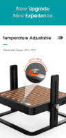 Calefactor Inteligente Para Pájaros Pequeño Con Placa De Calentamiento Seguro Control De Temperatura Para Pollos Accesorio De Jaula Para Mascotas - details 2