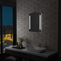 vidaXL Espejo de Pared de Baño con LED Accesorio de Maquillaje Tocador Dimensiones 50 x 60 cm, 60 x 80 cm, 60 x 100 cm - details 0