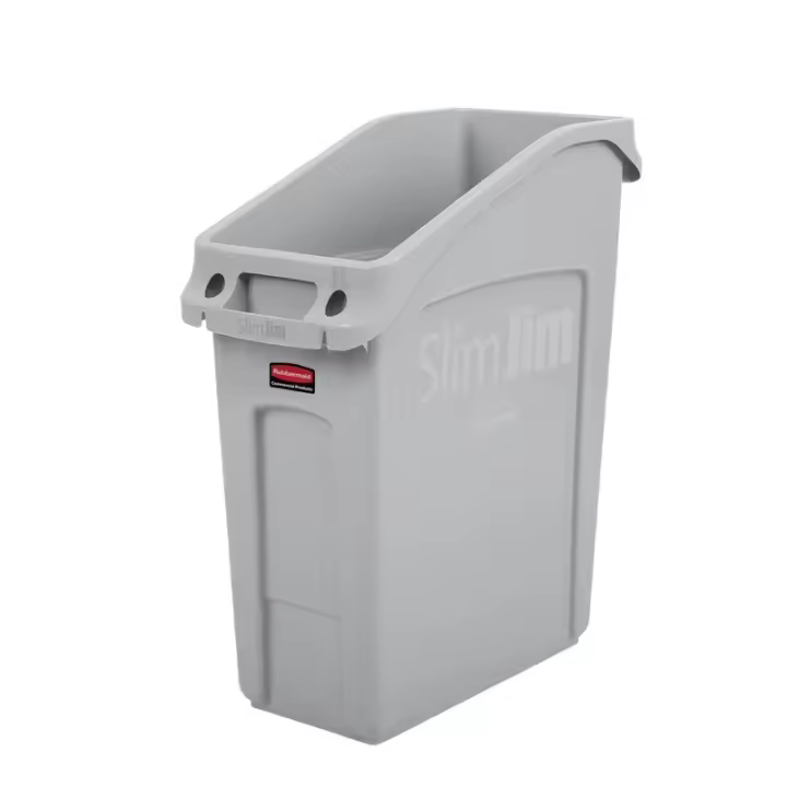 Rubbermaid Contenedor Slim Jim® para debajo del mostrador 50 l gris - 1