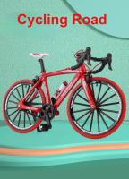 Bicicleta De Montaña a Escala 1/8 Juguetes Para Niños Modelo De Bicicleta Con Ruedas Giratorias Y Frente Giratorio Aleación De Off-road Regalo Decorativo Para Niños - details 0