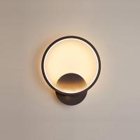 Indoor Wall Light LED 13W Round Wall Lamp Black Warm White 3000K Modern for Bedroom Living Room Staircase Hallway AC 220V [Energy class A +] - details 0