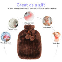 Funda De Botella De Agua Caliente De 2000ml Con Peluche Protección Invierno Resistente Al Frío Y Al Calor Funda Suave Para Botella De Agua Caliente - details 6