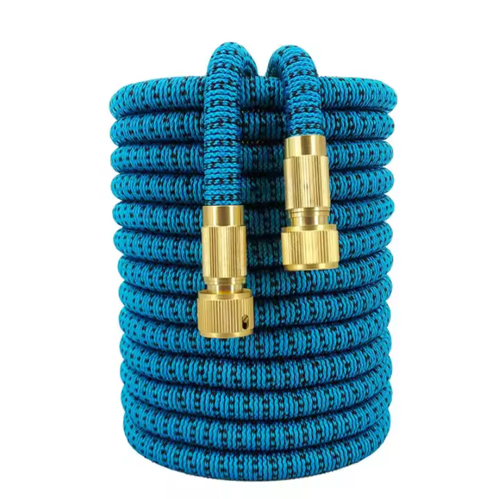 Bomba De Agua Para Jardín Con Alta Presión Flexible En Tres Colores Adecuada Para Riego De Césped Y Limpieza De Coches - 1