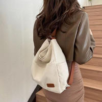 Bolso De Hombro Cruzado Grande Para Mujer Bolsa De Tela De Lona Versátil Para Nuevo Viaje Bolsa De Mano Doble Para Estudiantes - details 3