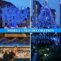 Luces De Meteorito LED Solar Para Jardín Navidad Y Fiesta Decorativas Impermeables De Lluvia De Hidrometeoritos 30/50CM Con Cadena De Luces Faeirys - details 11
