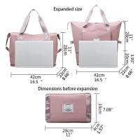 La Ropa Mojada de La Seca, Bolsa de almacenamiento de equipo, Pink Princesa, 42*28*23 cm de ancho W Bolsa de viaje plegable multifuncional impermeable nylon, separa - details 0