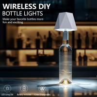 Lámpara De Mesa Inalámbrica Para Botella Con Control Táctil Y 3 Colores Iluminación Nocturna Recargable USB Para Barra Vino Luz De Escritorio - details 6