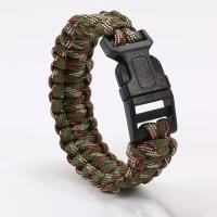 Brazalete De Sobrevivencia Para Camping Y Emergencias Al Aire Libre Con Cuerda Paracord De 7 Núcleos De 23cm Herramientas De Escape Y Paraguas - details 6