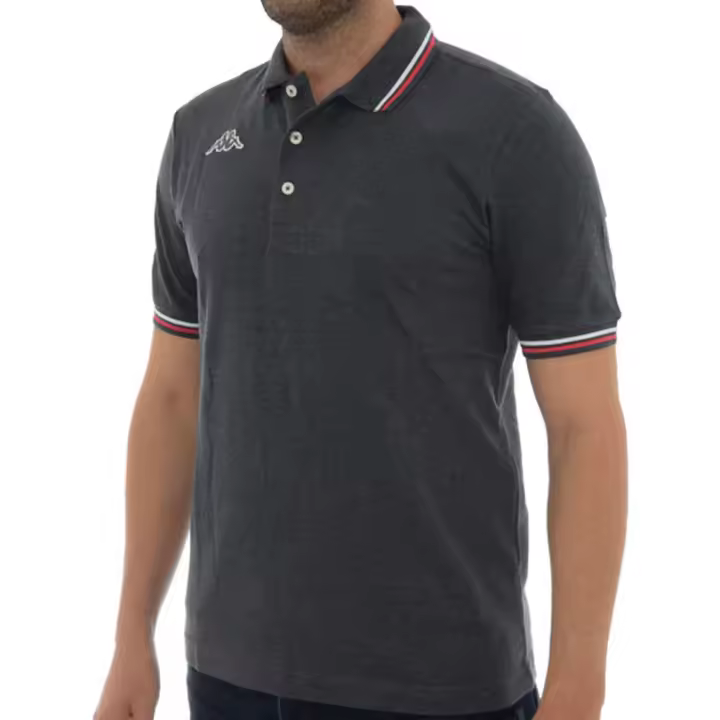 POLO KAPPA LOGO MALTAX 5 302MX50 GREY-RED-WHITE HOMBRE - 1