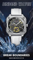 Reloj Mecánico Automático Para Hombre BINBOND H1133 2024 Tourbillon De Lujo Con Correa De Acero Y Ventana De Cristal Hardlex Resistente Al Agua Y Shock - details 0