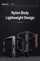 Pedal De Bicicleta BOLANY De Nylon Antideslizante Impermeable Y a Prueba De Polvo Para Montaña Doble Soporte Accesorios De MTB - details 2
