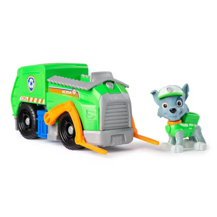 SPIN MASTER - Patrulla Canina - Camión de Reciclaje y Figura Rocky - Camión Juguete con Figura Rocky - Patrulla Canina Juguetes - 6071213 - Juguetes Niños 3 Años + Regalo Niño 3 Años + - 1