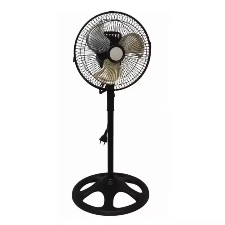 Ventilador de pie 60/80w  Diametro 45cm, metálico aspa giratorio 3 velocidades, 130cm, 230v -80w, Función de Oscilación horizontal y Vertical, Ventilador de Aire Natural, Facil de montar - Verano - Remedio para el Calor, Resistente - Altura regulable - - 1