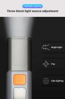 Lámpara De Camping Recargable LED Con Zoom Y Batería Integrada Lámpara Colgante Con Gancho COB Y Lateral USB Para Exteriores - details 9