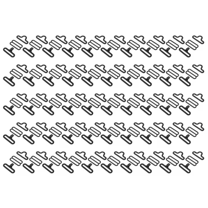 50sets Clip De Corbata Metálico Ajustable Aramox Hebilla De Collarín Para Corbata Y Cravat Hacer Manualidades Y Regalos - 1