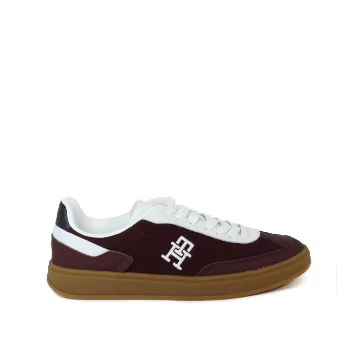 ZAPATILLAS DE CORDONES ESTILO RETRO TOMMY HILFIGER HERITAGE FW0FW0838OOKP BURDEOS - 1