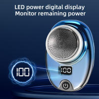 Afeitadora Eléctrica Portátil USB Recargable Mini Afeitado Electrónico Impermeable Con Pantalla LED Inteligente Para Hombre - details 3