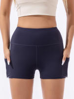 Shorts De Yoga Para Mujer De Cintura Alta Escultora Quick-Dry Transpirable Estilo Deportivo Para Correr Ciclar Yoga Fitness - details 10