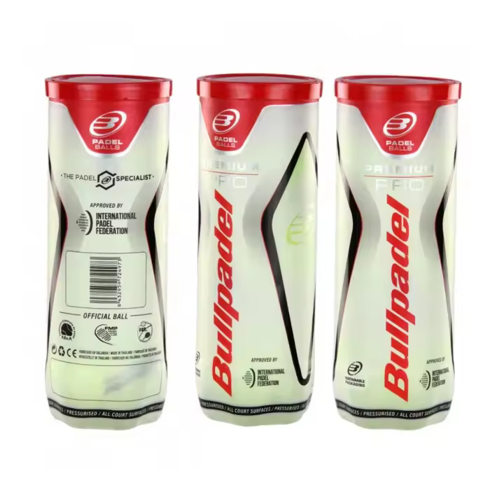 Bullpadel Premium Pro - Tripack 9 Bolas de Padel (3x3)-alta durabilidad y resistencia - 1