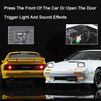 Modelo De Coche Miniatura 1:24 Mazda Initial D RX7-FC En Metal Con Absorci\u00f3n De Choques Regalo Para Niños Coche De Acci\u00f3n Con Sonido Y Luz Tamaño 21x8.5x6CM - details 3