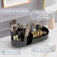 Organizador de maquillaje, Caja de almacenamiento de cosméticos, Organizador de cosméticos giratorio de 360 °, Organizador de maquillaje para brocha de ojos, Caja organizadora de almacenamiento de maquillaje - details 2