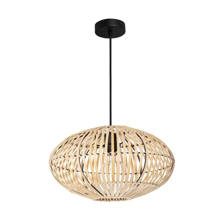 Ledkia Lámpara Colgante Bambu Atamach - Diseño Único y Acabados de Calidad para Iluminar Tu Interior - 1
